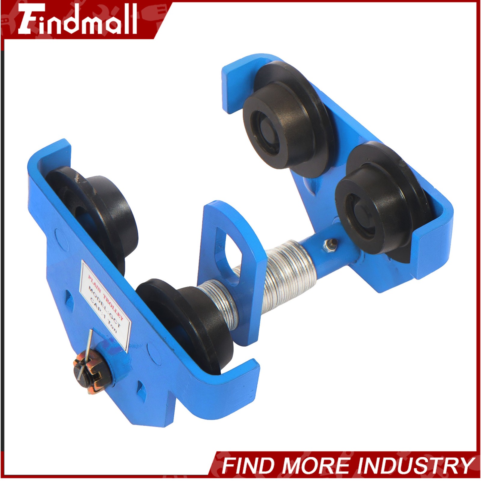 Findmall Push Beam Trolley Manual Trolley 2200lbs/1 Ton Load 65-190mm Adjustable - Image 3