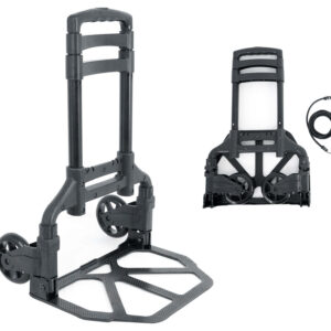 Rockville GigMate Foldable Aluminum Trolley Equipment Transport Hand Truck Cart
