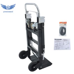3-in-1 Heavy Duty Folding Hand Truck 500LB Capacity Carbon Steel Folding Trolley