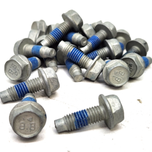 25 -M8-1.25 x 20mm (4mm Dog Point) Metric Hex Flange Bolts Galvanized Grade 8.8