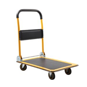 APOLLOLIFT 330lb Heavy Duty Platform Hand Truck Trolley Foldable Push Cart Dolly