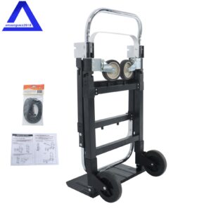 500LB Capacity 3-in-1 Folding Hand Truck Carbon Steel Folding Trolley