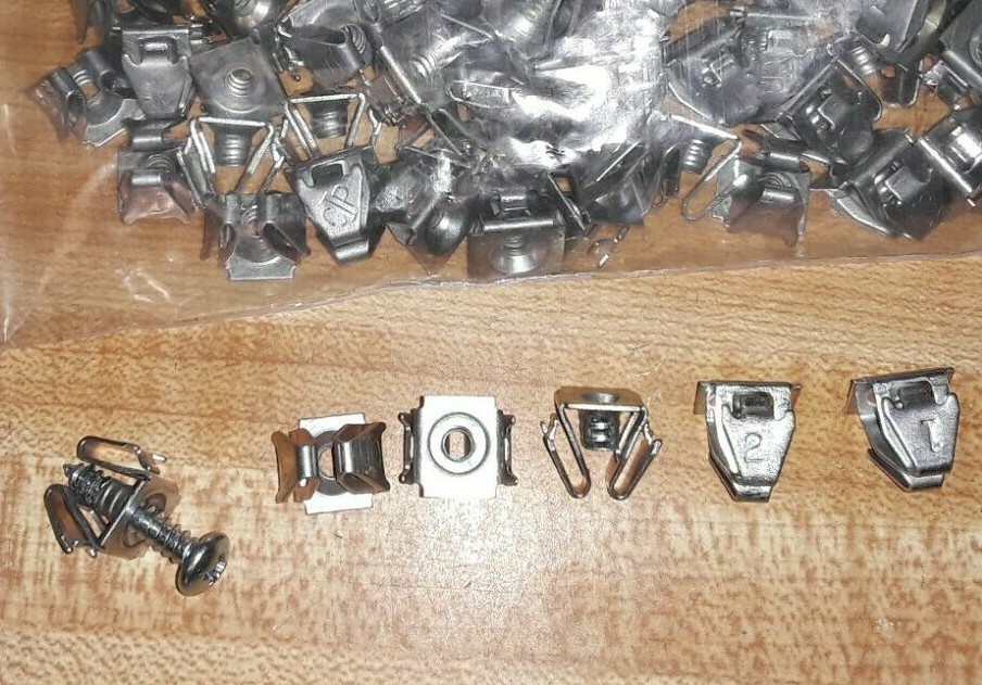 100 New Push In Box Nuts fits #8 Sheet Metal Screw /Captive Auto Nut Automotive - Image 3