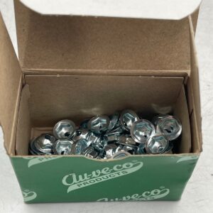 Auveco Washer Lock Nuts Products #6-32 Zinc 5/16in Hex 7/16in O.D. 100pcs 2554
