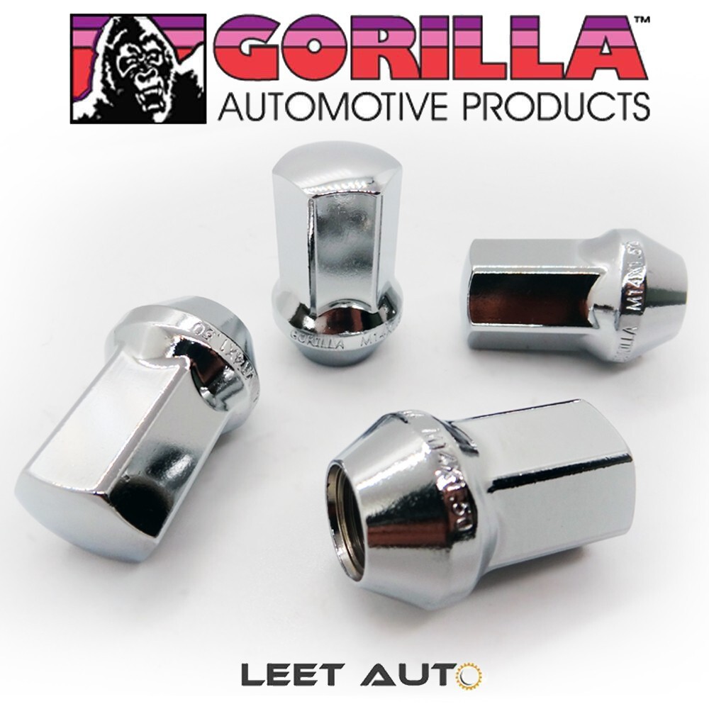 (20pc.) Gorilla Lug Nuts, Factory Style Bulge, 14mm x 1.50, Chrome, 61148FS - Image 3