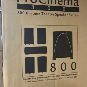 Definitive Technology ProMonitor 800 Speakers Subwoofer & Procenter 1000 Sealed