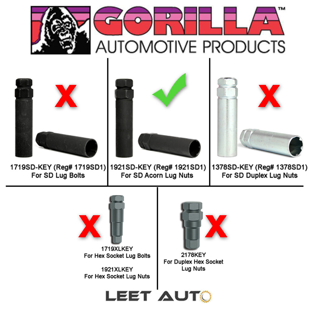 Gorilla 1921SD-KEY, Key for Small Diameter 12mm 6 Spline lug nuts, 1921SD1 - Image 2