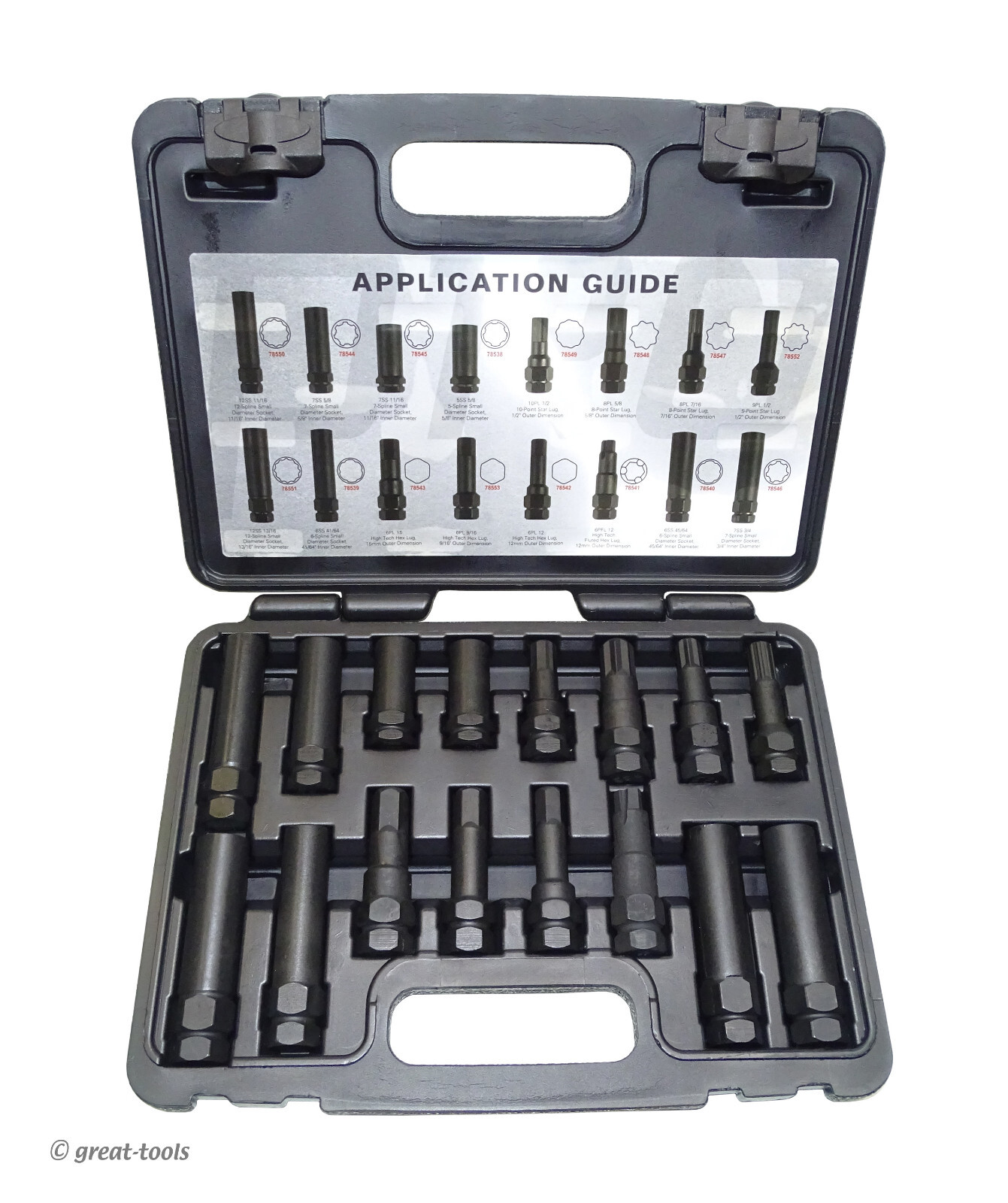 LOCKING LUG MASTER KEY SET – automotive lug nuts – aftermarket wheel tools