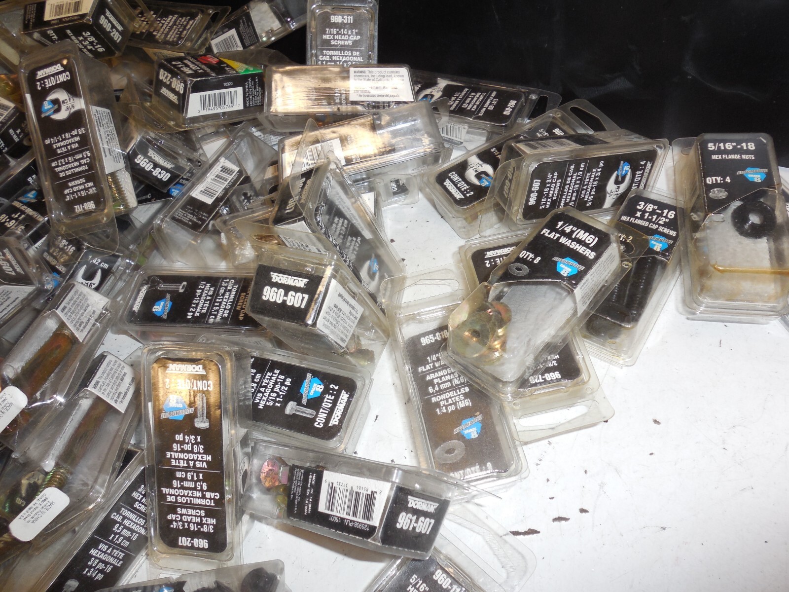 Huge Dorman Automotive Hardware Assortment Bolt Nut Head Cap Screws Flat Washers - Image 4