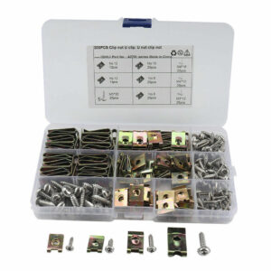 200Pcs Stainless Steel U Nuts - Bolt Panel Trim Automotive