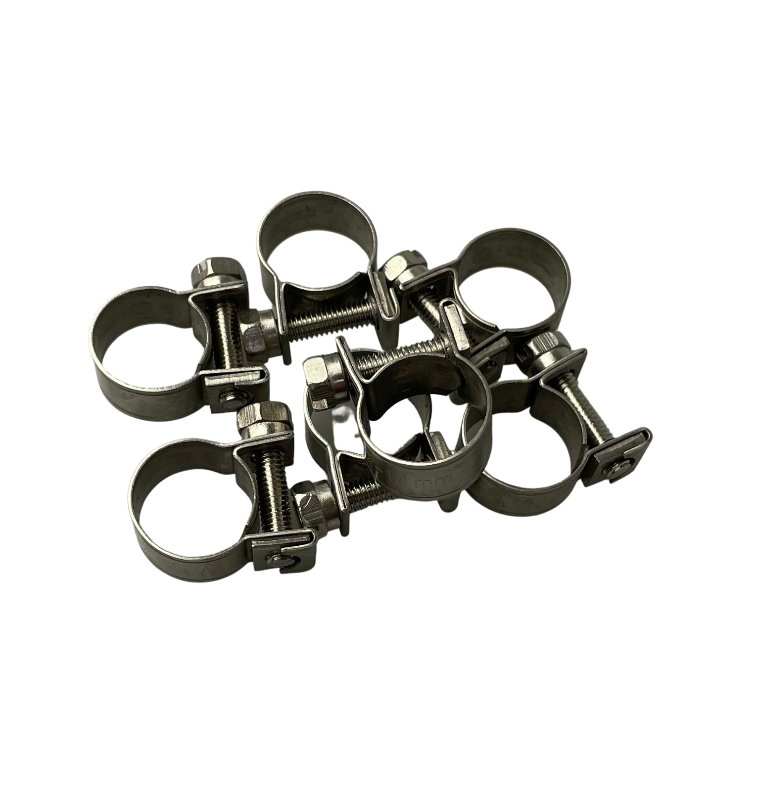 Fuel Hose Clips Nut & Bolt W4 Stainless Steel Mini Metal Petrol Pipe Clamps - Image 5