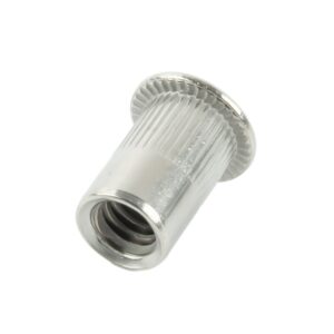 Rivet Nuts Automotive Decoration 1/4"-20 Thread 15.5mm Length Flat Head
