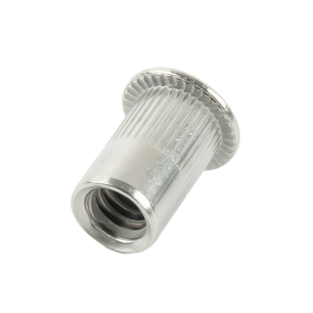 Rivet Nuts Automotive Decoration 1/4"-20 Thread 15.5mm Length Flat Head