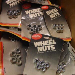 12mm-1.5 x 14mm Zinc Plated Steel Open End Wheel Lug Nuts (20 pcs.)