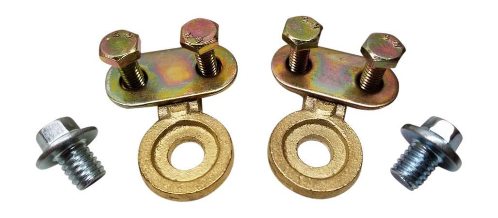 2x brass side post battery cable terminal Wire Automotive posts terminals BOLTS