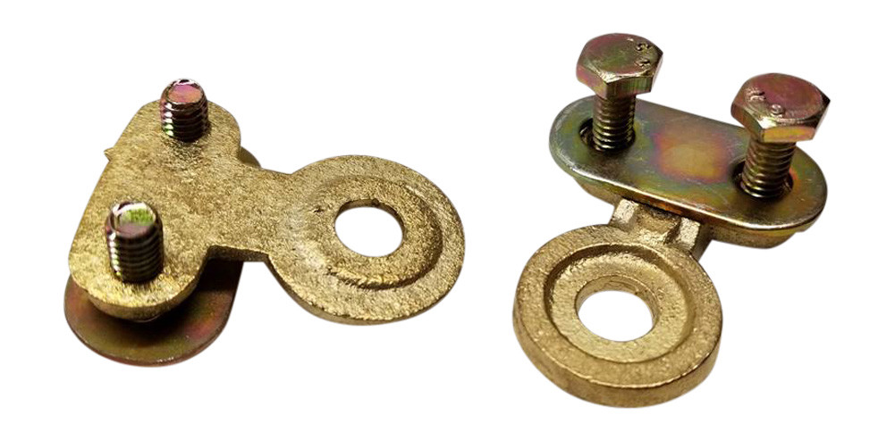 2x brass side post battery cable terminal Wire Automotive posts terminals BOLTS - Image 2