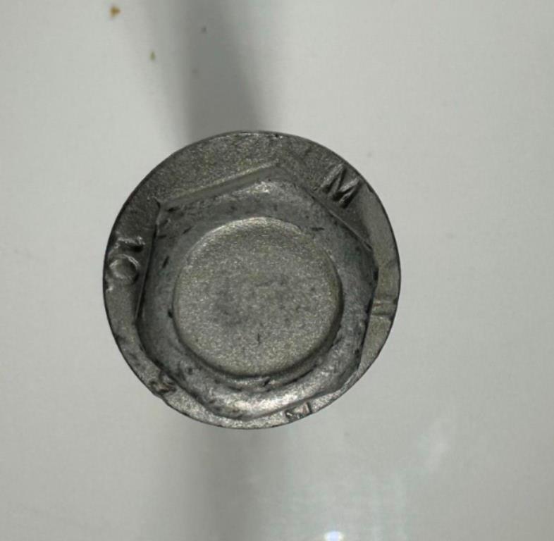M10 X 1.50 X 45mm Hex Head Flange Bolts Galvanized Qty 5 Automotive Fastener - Image 3