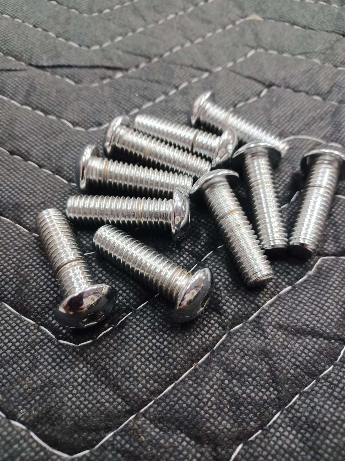 3/8-16 X 1-1/4 Chrome button head bolts Qty 10 Pcs