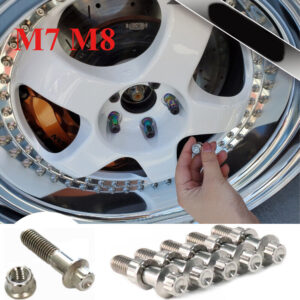 10pc Titanium Alloy Bolt 12pt Hot Forged Screw Automotive Wheel Hub Modification