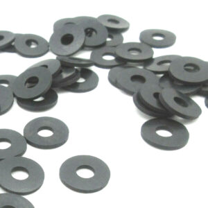 1/4" ID x 5/8" OD x 1/16" Thick - Automotive Grade Rubber Flat Washers-Spacers