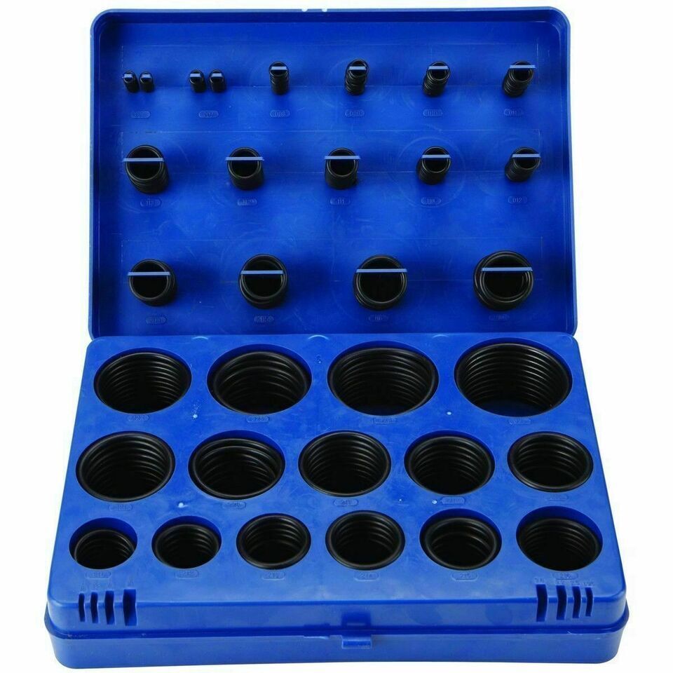 SAE Metric Rubber O-Ring Washer Assortment Kit Automotive Storage Case ORing Set - Image 2