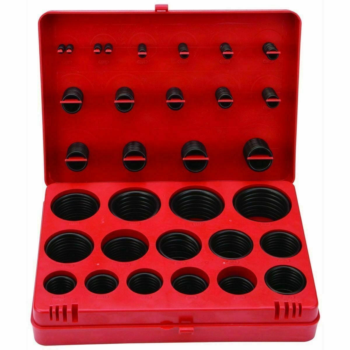 SAE Metric Rubber O-Ring Washer Assortment Kit Automotive Storage Case ORing Set - Image 4