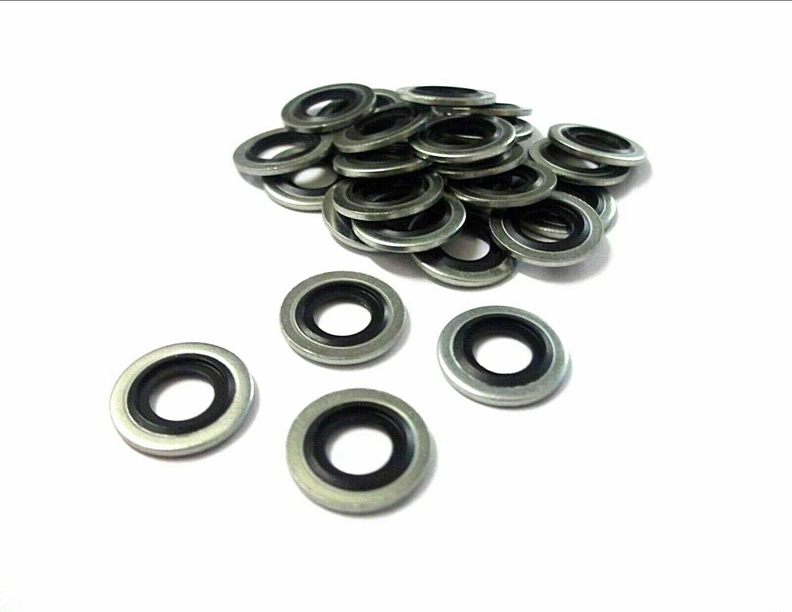 90Pcs Bonded Seal Gasket Washers Automotive Washers Zinc Plated Assortment - Image 4
