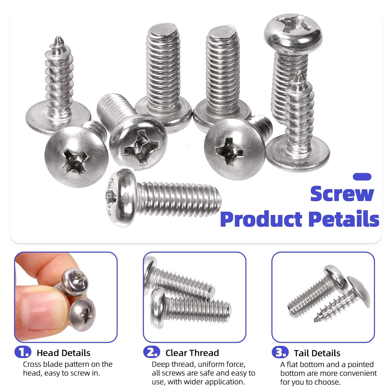 183Pcs 11 Sizes Automotive U-Clips & Screws Assortment Kit, U-Style Clip-On Nuts - Image 3