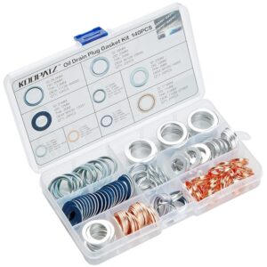 Automotive Oil Drain Plug Gasket Assortment Crush Washer Kit for the Most Popula