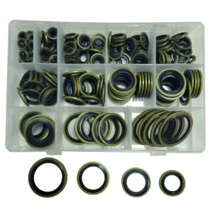 199 Pcs Automotive Self-Centered Bonded Seal Gasket Oil Washer Assortment Kit