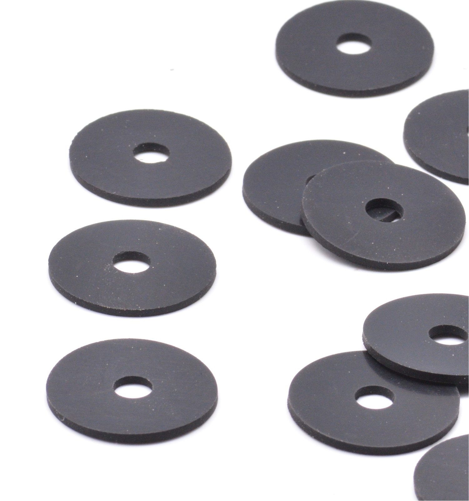 1/4" ID x 1" OD x 1/16" Thick Industrial Grade Rubber Flat Washers – HD - Image 2
