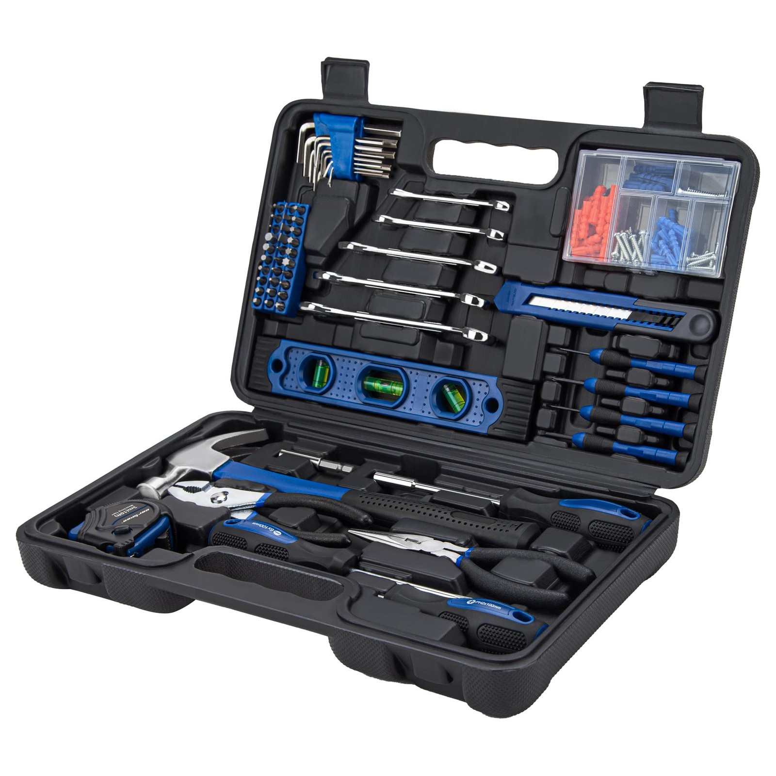 General Hand Tool Kit with Plastic Toolbox Automotive Wrench Set - Image 4