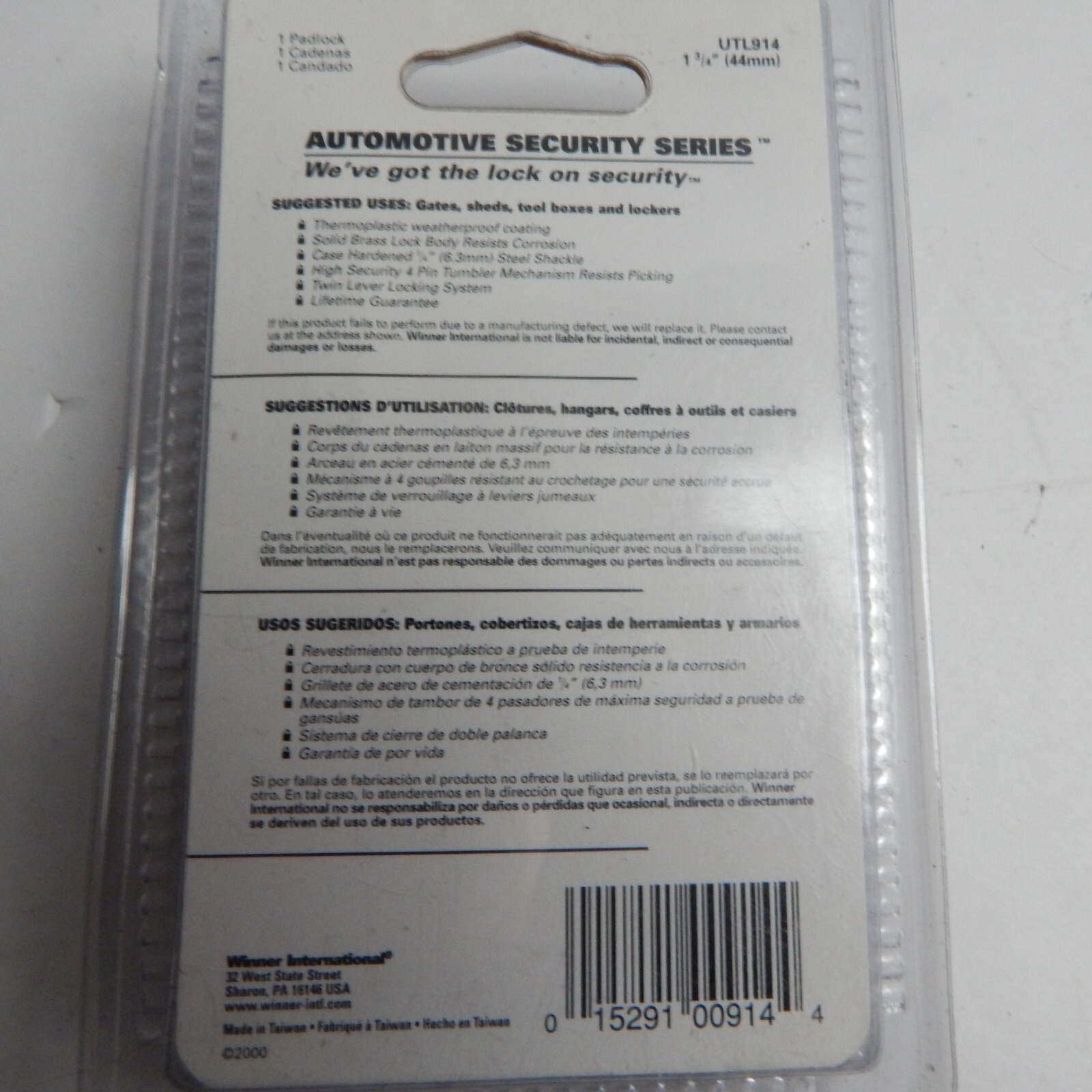 The Club AutoMotive Security Series 1 3/4 In Security Lock UTL914 - Image 5