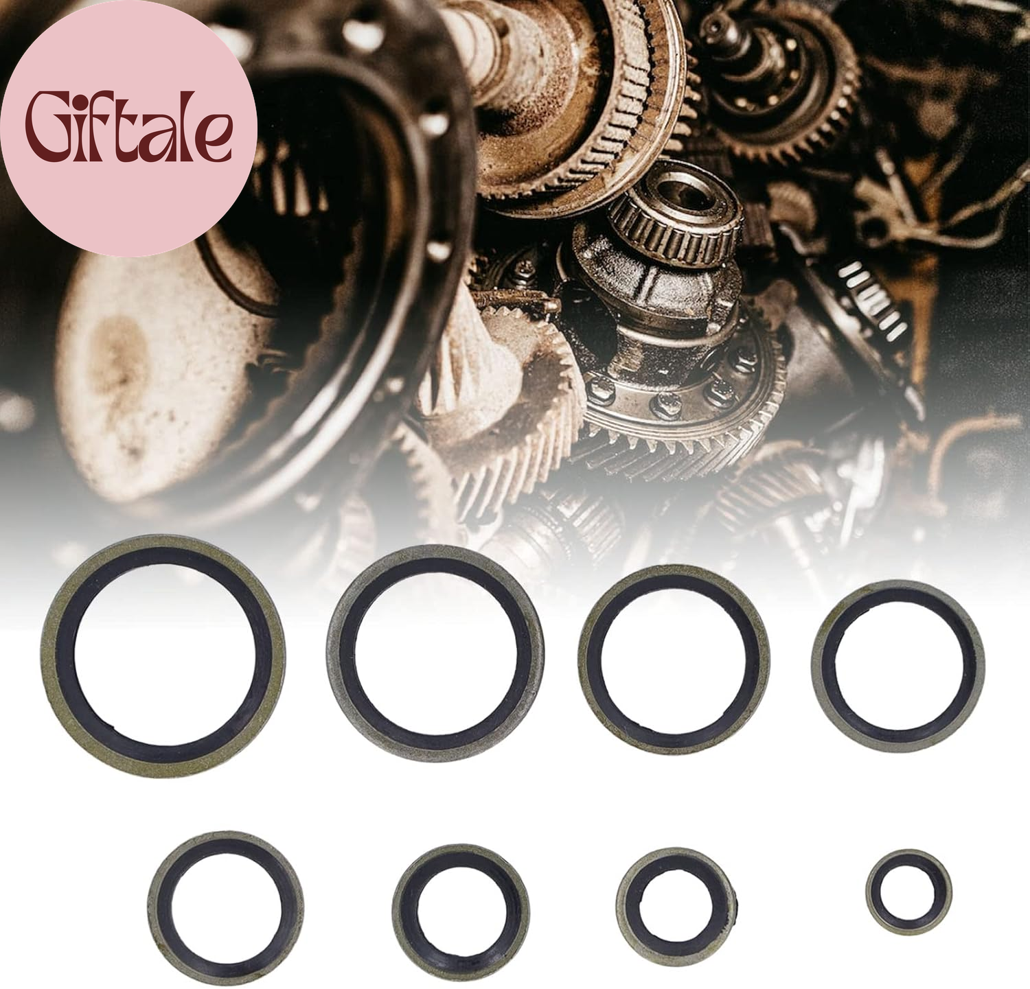 110 Pcs 8 Sizes Oil Seal Washer Automotive Drain Plug Gaskets Oil Crush Washers - Image 5