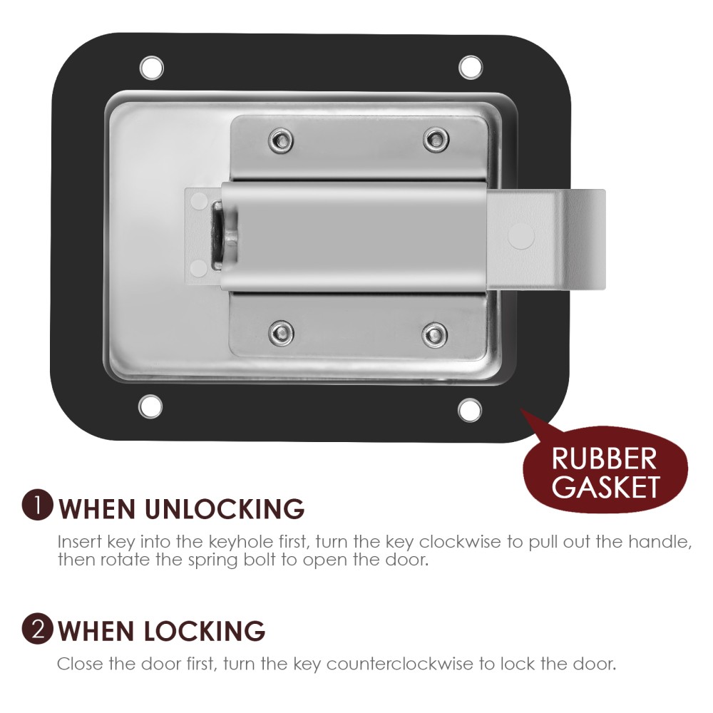Trailer Lock Accessories Automotive Door Lock Switches Trailer Door Locks Keys - Image 3