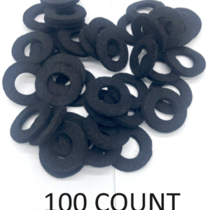 100 Black Negative Automotive Battery Post Corrosion Preventative Washers