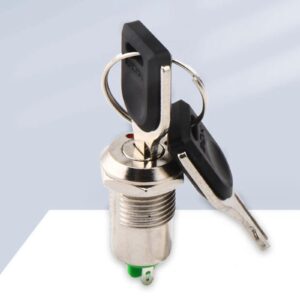 Electronic Key Switch 12mm 2 Keys for Automotive Security Engine Electronics