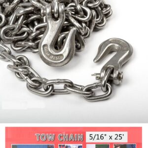 5/16" X 25ft Tow Chain Automotive Truck Towing Log Chain
