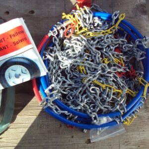 Automotive Tire Chains, Diamond Back Vehicle Cable Chains, New, European Hoop