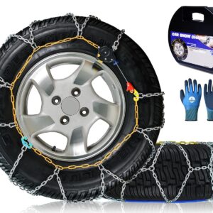Snow-Chains Auto Fixing 1 Min Quick Fit Easy Installation Tire-Chains, Portable