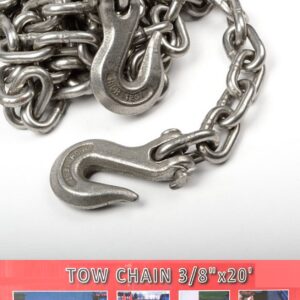 3/8" X 20ft Tow Chain Automotive Truck Towing Log Chain