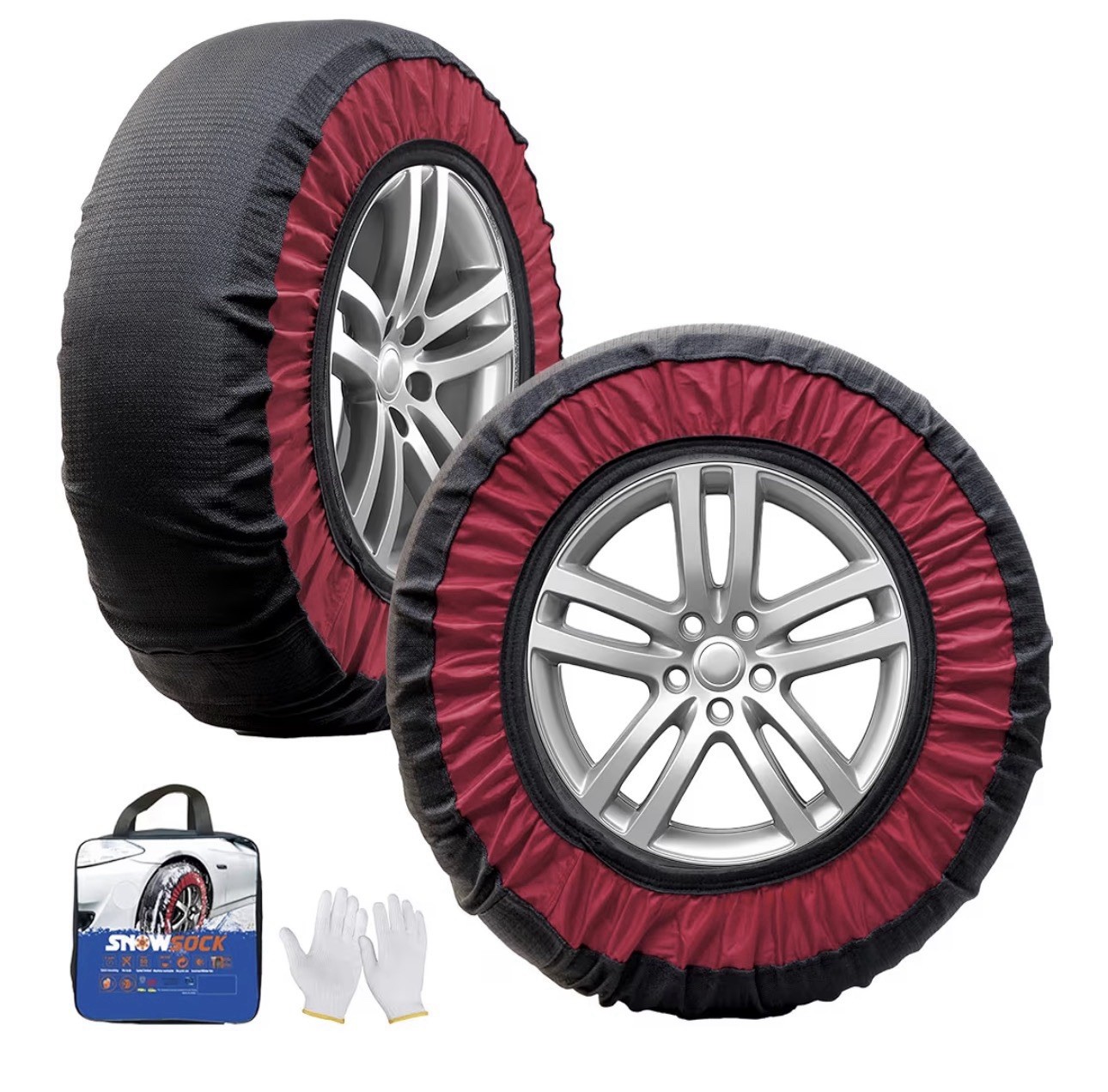 Automotive Snow Socks Tire Chains-Tire Snow Socks for Car truck SUV (KE73)