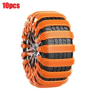 Automotive Tire Chains 10Pcs Designed To Prevent Slipping In Icy Conditions