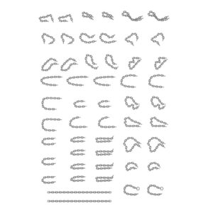 HD 1/35 Assorted Chains, Universal Use Ring dia. 0.15 mm