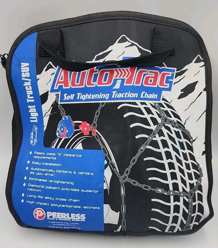NEW~SCC Peerless 0232105 Auto-Trac 2 Count Traction Chains Light Truck/SUV Tire