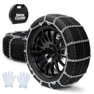 Automotive Tightening Snow Chains Tire Chains for Tire Set of 2 With 1150 Large