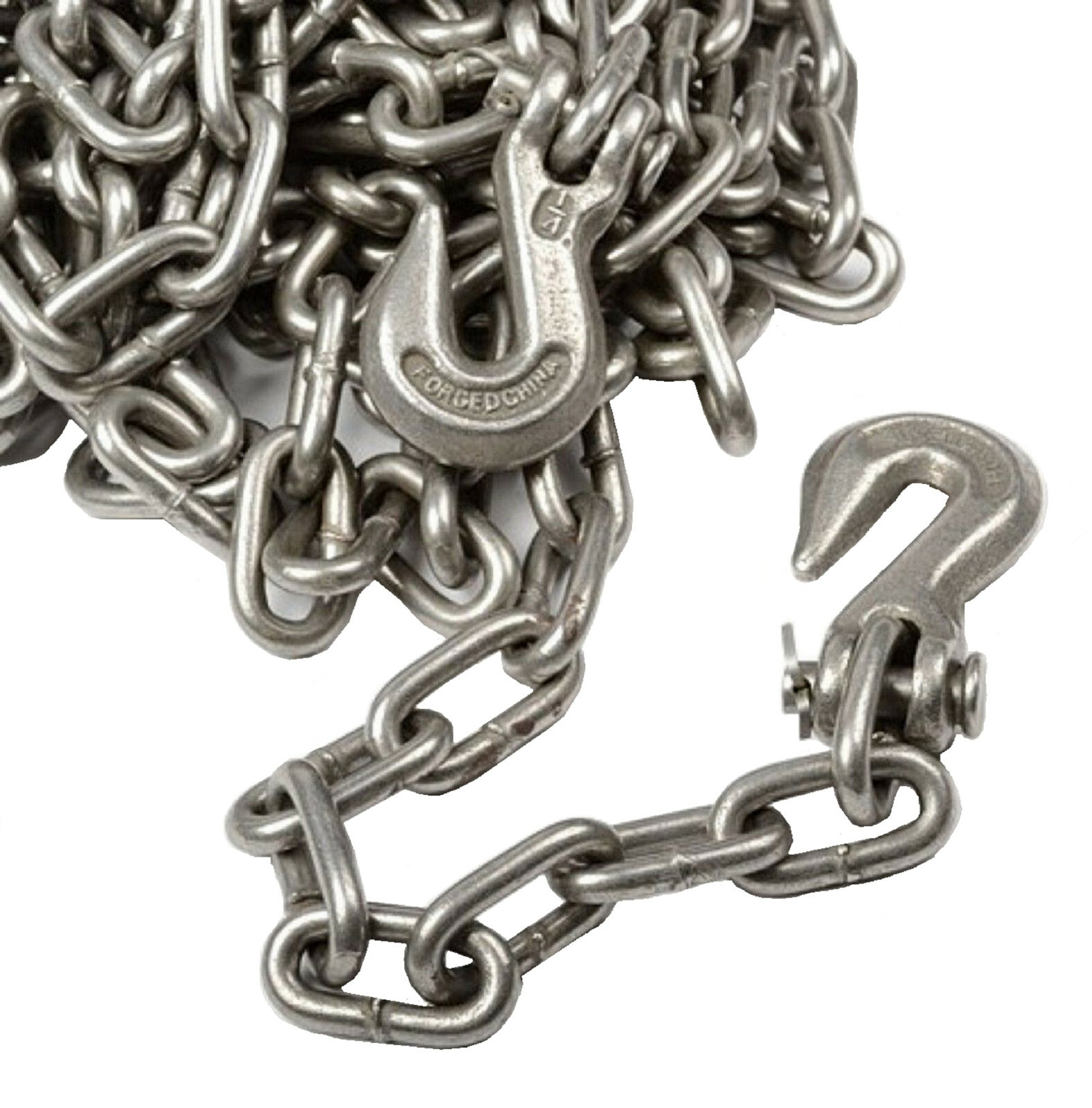 1/4" X 12' Heavy Duty Tow Chain Automotive Truck Towing 12ft Log Chain - Image 2