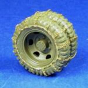 Minor 1/48 Double wheel tyre chains for 7.50x20 wheels (2.5ton CCKW)