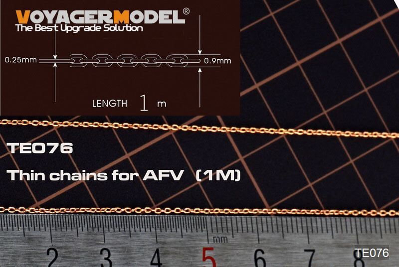 Voyager Thin Chains for AFV (thickness: 0.25 - 0.9mm, length: 1m)