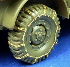 Minor 1/48 US 3/4 Ton 4x4 WC Truck Tyre Chains